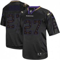 Nike Ravens -27 Ray Rice New Lights Out Black Stitched NFL Elite Jersey