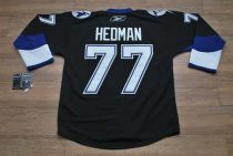 Tampa Bay Lightning -77 Victor Hedman Stitched Black NHL Jersey