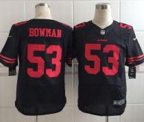 Nike San Francisco 49ers #53 NaVorro Bowman Black Alternate Men's Stitched NFL Elite Jersey
