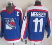 New York Rangers -11 Mark Messier Blue White CCM Throwback Stitched NHL Jersey