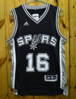 San Antonio Spurs #16 NBA Jerseys black