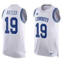 Nike Cowboys -19 Brice Butler White Stitched NFL Limited Tank Top Jersey
