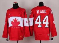Olympic 2014 CA 44 Marc-Edouard Vlasic Red Stitched NHL Jersey