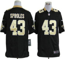 Nike Saints -43 Darren Sproles Black Team Color Stitched NFL Game Jersey