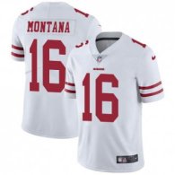 Nike 49ers -16 Joe Montana White Stitched NFL Vapor Untouchable Limited Jersey