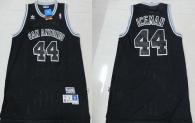 San Antonio Spurs -44 George Gervin Black Iceman Nickname Stitched NBA Jersey