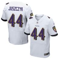 Nike Ravens -44 Kyle Juszczyk White Men's Stitched NFL New Elite Jersey