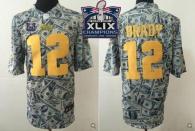 Nike New England Patriots -12 Tom Brady Dollar Fashion Super Bowl XLIX Champions Patch Mens Stitched