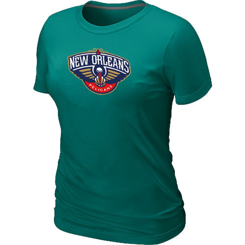 New Orleans Pelicans Big Tall Primary Logo Women T-Shirt (8)