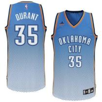 Oklahoma City Thunder -35 Kevin Durant Blue Resonate Fashion Swingman Stitched NBA Jersey