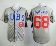 Chicago Cubs -68 Jorge Soler Grey Alternate Road Cool Base Stitched MLB Jersey