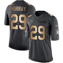 Nike Titans -29 DeMarco Murray Black Stitched NFL Limited Gold Salute To Service Jersey