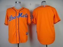 New York Mets Blank Orange Los New York Mets Cool Base Stitched MLB Jersey