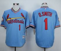 St Louis Cardinals #1 Ozzie Smith Blue 1982 Turn Back The Clock Stitched MLB Jersey