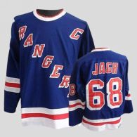 New York Rangers -68 Jaromir Jagr Stitched Blue CCM Throwback NHL Jersey