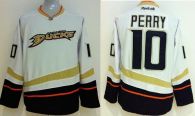 Anaheim Ducks -10 Corey Perry White Stitched NHL Jersey