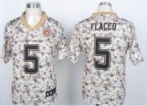 Nike Ravens -5 Joe Flacco Camo USMC Men's Stitched NFL Elite Jersey