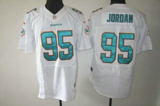Nike Dolphins -95 Dion Jordan White Stitched NFL Elite Jersey