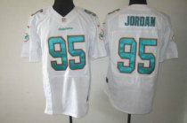 Nike Dolphins -95 Dion Jordan White Stitched NFL Elite Jersey