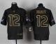 Nike New England Patriots -12 Tom Brady Black Gold No Fashion Mens Stitched NFL Elite Jersey