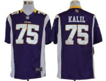 Nike Vikings -75 Matt Kalil Purple Team Color Stitched NFL Limited Jersey
