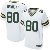 Nike Packers -80 Martellus Bennett White Stitched NFL Elite Jersey