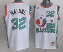 Mitchell And Ness Utah Jazz -32 Karl Malone White 1996 All star Stitched NBA Jersey