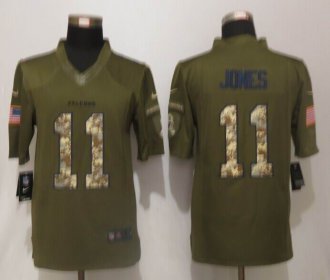Nike Atlanta Falcons 11 Julio Jones Green Stitched NFL Limited Salute To Service Jersey