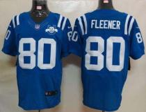 Nike Indianapolis Colts #80 Coby Fleener Royal Blue Team Color With 30TH Seasons Patch Men's Stitche