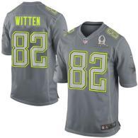 Nike Dallas Cowboys #82 Jason Witten Grey Pro Bowl Men's Stitched NFL Elite Team Sanders Jersey