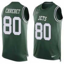 Nike New York Jets -80 Wayne Chrebet Green Team Color Stitched NFL Limited Tank Top Jersey
