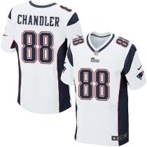 Nike New England Patriots -88 Scott Chandler White Mens Stitched NFL Elite Jersey