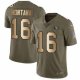 Nike 49ers -16 Joe Montana Olive Gold Stitched NFL Limited 2017 Salute To Service Jersey