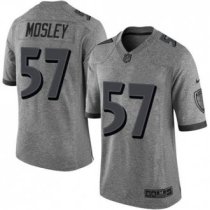 Nike Baltimore Ravens -57 CJ Mosley Gray Stitched NFL Limited Gridiron Gray Jersey