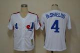 Mitchell And Ness Expos -4 Delino Deshields White Throwback Stitched MLB Jersey