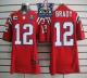 Nike New England Patriots -12 Tom Brady Red Alternate With C Patch Super Bowl XLIX Champions Patch M