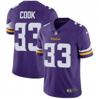 Nike Vikings -33 Dalvin Cook Purple Team Color Stitched NFL Vapor Untouchable Limited Jersey