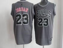 Chicago Bulls -23 Michael Jordan Grey Graystone II Fashion Stitched NBA Jersey