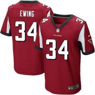 Nike Falcons -34 Bradie Ewing Red Team Color Men's Stitched NFL Elite Jersey