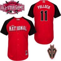 Arizona Diamondbacks #11 AJ Pollock Red 2015 All-Star National League Stitched MLB Jersey