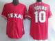Texas Rangers #10 Michael Young Stitched Red MLB Jersey