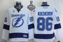 Tampa Bay Lightning -86 Nikita Kucherov White 2015 Stanley Cup Stitched NHL Jersey