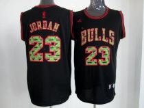 Chicago Bulls -23 Michael Jordan Black Camo Fashion Stitched NBA Jersey