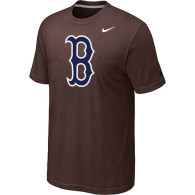 MLB Boston Red Sox Heathered Nike Brown Blended T-Shirt