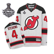 New Jersey Devils -4 Scott Stevens 2012 Stanley Cup Finals White Road Stitched NHL Jersey