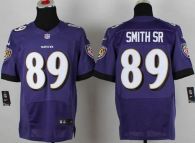 Nike Ravens -89 Steve Smith Purple Team Color Men's Stitched NFL New Elite Jersey