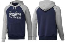New York Yankees Pullover Hoodie Dark Blue Grey