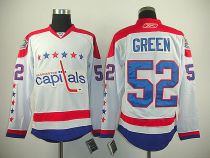 Washington Capitals -52 Mike Green Stitched White 2011 Winter Classic Vintage NHL Jersey