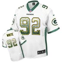 Nike Green Bay Packers #92 Reggie White White Men's Stitched NFL Elite Drift Fashion Jersey