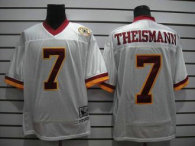 Mitchell and Ness Redskins -7 Joe Theismann White With 50TH Anniversary Stitched NFL Jersey
